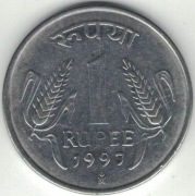 Indie 1 rupia 1997 Mo - 25 mm - Meksyk - nr 3