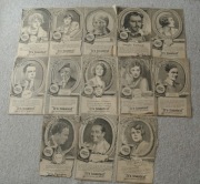 13 reklam prasowych VINTAGE LUCKY STRIKE z 1928 r