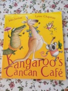 Książka dla dzieci Kangaroo's Cancan Cafe po angielsku 