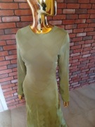 Zielona, długa sukienka imprezowa, rozmiar 38, marki ASOS Design 