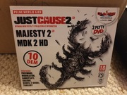 GRY JUST CAUSE 2, MAJESTY 2, MDK 2 HD PC PL BEZ FOLII NIEUŻYWANA