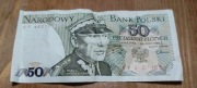 Banknot 50 zł 1988 seria KF