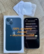 iPhone 13 Midnight 100% sprawny zestaw oryginalny okazja tanio pudełka 