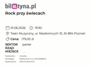 Bilet na koncert ROCK PRZY ŚWIECACH  Poznań 01.06.2026r.