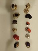 klipsy do uszu różnokolorowe