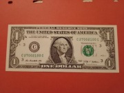 USA 1 DOLAR SERIA 2009 BANK OF PHILADELPHIA C3 (FW) UNC