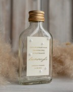 Upominki Podziękowania dla gości, Personalizowane butelki szklane 100-50ml