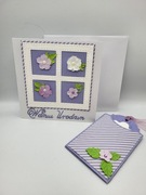 Kartka  ręcznie wykonana w dniu urodzin z tagiem