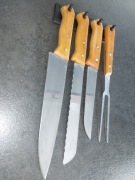 zestaw noży kuchennych na grilla 