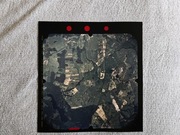 Pomorze 1996 - Jezioro Dębno - Bądki - stare zdjęcie lotnicze papier KODAK