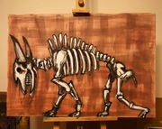 "Riding with death" obraz inspirowany twórczością 