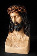 Ręcznie rzeźbiona figura Jezusa Chrystusa - drewno lipowe | 20 x 6 x 6 cm