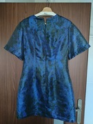 Sukienka Simple 36 krótka koktajlowa polprzezroczysta z podszewką 