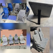 Fotel Ławka Obrotowy Westfalia Stolik Dokładka Na Szyny Szary 