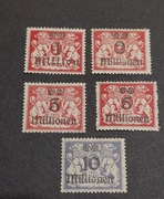 DANZIG  - 1923 r - 5 sztuk