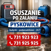 Osuszanie po zalaniu – Pyskowice | budynki | 24/7