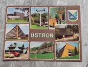 Widokówka Pocztówka  Ustroń szpital dom wypoczynkowy Róża schronisko PTTK 