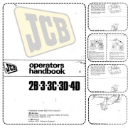 JCB 2B 3 3C 3D 4D Operator Manual Instrukcja obsługi DTRka