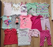 Zestaw ubranek dla dziewczynki r. 104, bluzki,spodnie