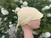 Wiązana chusta z daszkiem muślinowa czapka dzieci