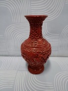 Ładny wazon czerwony 