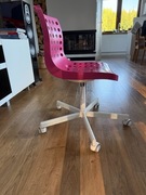IKEA SKALBERG / SPORREN Krzesło obrotowe różowy biały (490.236.08)