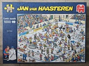 Puzzle HAASTEREN 1000 Hokej Zima Lodowisko