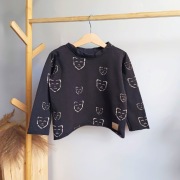 Bluza czarna 122 teatr maski teatralne bawełniana bawełna wygodna długi 