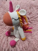 Jednorożec na szydełku handmade prezent