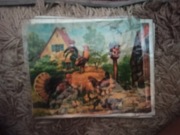 Klocki układanka stare z okresu PRL 