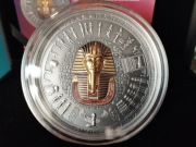 GROBOWIEC TUTANCHAMONA 1922 Archeology Symbolism Colored 20$ Cook Islands 