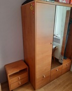 Komplet mebli black red white 