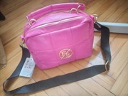 Torebka damska fuksja FB nowa listonoszka +gratis