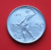 50  Lirów   1977  r  -  Włochy    stan !!