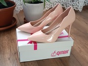 Piękne eleganckie czółenka obcas damskie szpilki LEI-138 r37