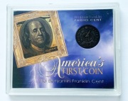 1787 Benjamin Franklin Cent. KOPIA .