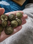 10 guzików wojskowych marynarka wojenna guzików metalowy