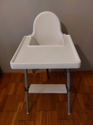 krzesełko do karmienia IKEA ANTILOP + podnóżek drewniany stan BDB