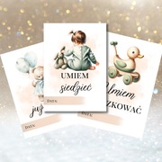 karty do zdjęć, pierwszy rok życia, Boho girl