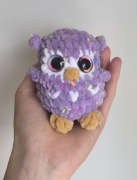Szydełkowa sowa fioletowa