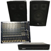 Zestaw DJ BEHRINGER MX2642, RELOOP DOMINANCE 2x 360W, kolumny VOICE KRAFT