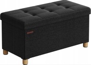 Pufa tapicerowana Songmics z Miejscem do Przechowywania, Obciążenie 300 kg