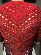 Chusta zrobiona na szydełku 