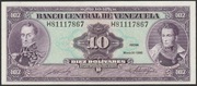 Wenezuela 10 bolivares 1990 - Bolivar - Sucre - stan bankowy UNC