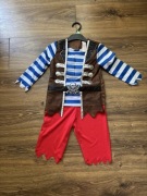 Strój Pirat Jack Sparrow – 2 elementy, stan bardzo dobry! Bal / Urodziny