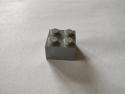 LEGO klocek 2x2 LBG jasno szary ( 3 sztuki )