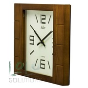 Zegar ścienny Adler kwadratowy klasyczny drewniany