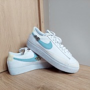Nike buty damskie męskie blazer low next niebieskie platforma 42.5