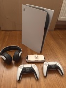 Ps5 digital PS5 cyfrowy w dobrym stanie, w zestawie 2 kontrolery