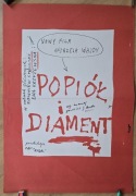 Popiół i diament FANGOR WOJCIECH, 1979, Wajda, plakat filmowy